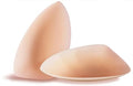 Triangle Nipple Covers for Women, Reusable Adhesive Silicone Pasties - Champagne